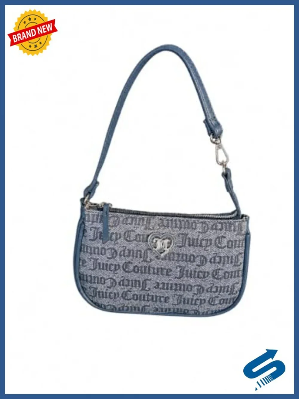 Faux Leather Wristlet Purse Mini Shoulder Bag Detachable Strap Zip Top